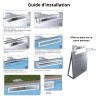 Skimmer A800 Weltico Liner pour piscine Panneau, Beton, Liner, Coque