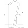 Canon à eau pour piscine circulaire et à bouche plate AISI 304 et AISI 316L Astral Pool