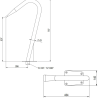 Canon à eau pour piscine circulaire et à bouche plate AISI 304 et AISI 316L Astral Pool