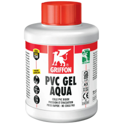 Colle gel sans THF 250 ml spécial PVC pression rigide