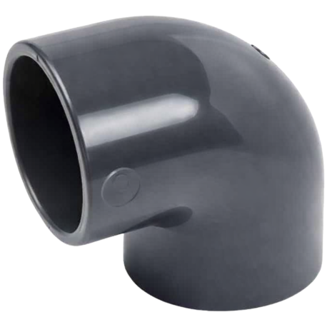 Coude 90° PVC femelle Diamètre 50 mm 16 bars