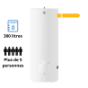 Pack Chauffe eau électrique Stéatis stable au sol 300 Litres THERMOR + Groupe de sécurité 3/4" + Siphon de groupe