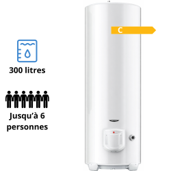 Chauffe-eau électrique Ariston Sagéo Stéatite sol 300 L