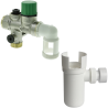 Pack chauffe eau électrique sol 300 litres Sagéo Ariston + groupe + siphon