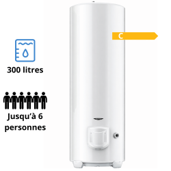 Chauffe-eau électrique Ariston Initio à résistance blindée sol 300 L