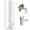 Pack chauffe-eau électrique Ariston Initio à résistance blindée sol 300 L + groupe + siphon