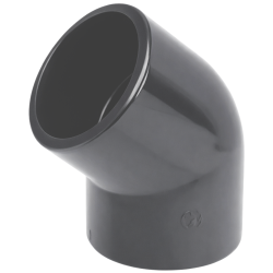 Coude 45° PVC Pression femelle Diamètre 50 mm 16 bars