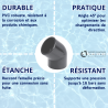 Coude 45° PVC femelle Diamètre 50 mm 16 bars