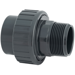 Raccord union PVC Pression femelle Diamètre 50 mm mâle 2"