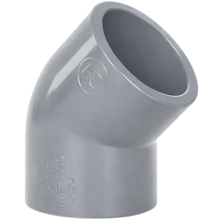 Coude 45° 63mm à coller PVP C/60 Coude 45° 63mm à coller PVP C/60