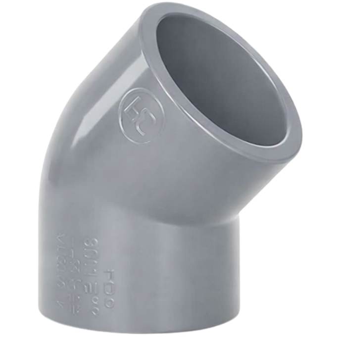 Coude 45° 63mm à coller PVP C/60