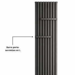 Barre Porte-serviettes en L pour radiateur vertical aluminium Tonale Global Radiatori Barre Porte-serviettes en L pour radiateur vertical aluminium Tonale Global Radiatori