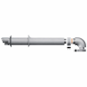Kit ventouse horizontale gris Ø 60/100 condensation Ariston