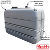 Cuve fioul polyéthylène double paroi Rothalen Plus 2000 ROTH