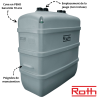 Cuve fioul polyéthylène double paroi Rothalen Plus 1500 litres ROTH