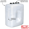 Cuve fioul polyéthylène Rothalen 700 ROTH