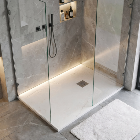 Receveur de douche blanc 120x80 cm Sanindusa