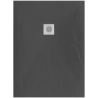 Receveur de douche noir 120x80 cm Sanindusa