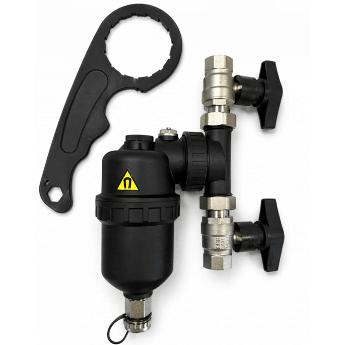 Filtre séparateur boue et magnétique avec vanne Fluidheat 3/4"