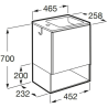 Meuble lave mains Mini Micro Roca