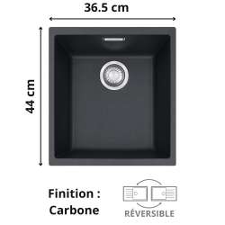 Évier sous plan 1 bac 35 cm Sirius Sid 110-34 FRANKE