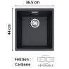 Évier sous plan 1 bac 35 cm Sirius Sid 110-34 FRANKE
