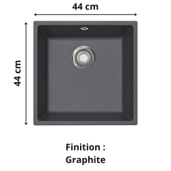 Évier sous plan 1 bac 45 cm Domus 110-40 FRANKE
