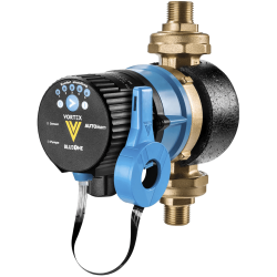 Circulateur sanitaire auto-adaptatif avec vanne et clapet intégrés, 1/2" M VORTEX Thermador Circulateur sanitaire auto-adaptatif avec vanne et clapet intégrés, 1/2" M VORTEX Thermador