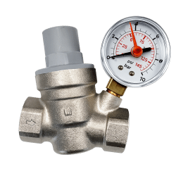 Réducteur de pression 3/4" avec manomètre Fluidheat Réducteur de pression 3/4" avec manomètre Fluidheat