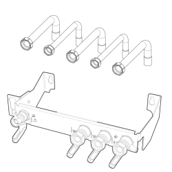 Barrette de robinetterie + jeu de douilles Ariston Clas B One Max