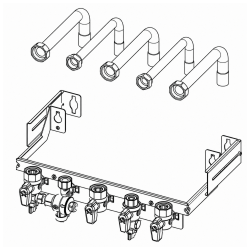 Barrette de robinetterie Ariston