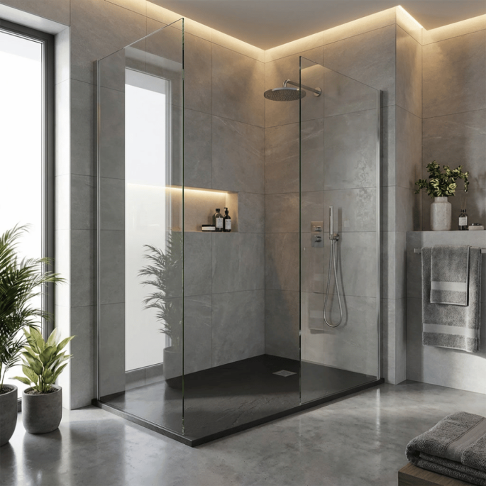 Receveur de douche Noir 160x90 cm Sanindusa