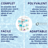 Pack produit Bayrol Piscine hors-sol : 5 fonctions 1kg, Choc 1kg, pH plus 1kg, pH minus 1,5kg, Anti-algues 1L, Floculant x8