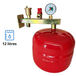 Pack potence équipée + vase d'expansion chauffage 12 litres Fluidheat Pack potence équipée + vase d'expansion chauffage 12 litres Fluidheat