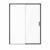 Paroi de douche coulissante 160x200 - Profilé noir Fluidheat
