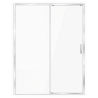 Pack douche fermée (entre deux murs) chromé : receveur 160x90 cm + paroi coulissante + paroi latérale fixe