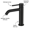 Mitigeur pour lave-mains Noir mat Fluidheat