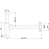 Pack lave-mains : vasque porcelaine suspendu + robinetterie et siphon + miroir