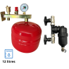 Pack support potence équipée + vase d'expansion chauffage 12 litres Fluidheat + Filtre magnétique Fluidheat