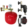 Pack support potence équipée + vase d'expansion chauffage 12 litres + Filtre magnétique + Circulateur Fluidheat