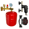 Pack support potence équipée + vase d'expansion chauffage 18 litres + Filtre magnétique + Circulateur Fluidheat