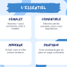 Pack douche (entre 3 murs) noir : receveur 140 x 90 cm + paroi coulissante
