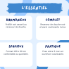 Pack douche (entre 3 murs) noir : receveur 160 x 90 cm + paroi coulissante