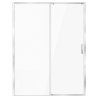 Pack douche (entre 3 murs) chromé : receveur 160 x 90 cm + paroi coulissante