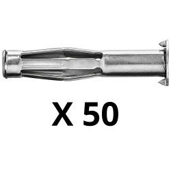 Cheville Molly par 50 pièces Fischer