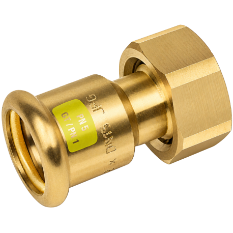 Demi union cuivre à sertir gaz 18 F 3/4"