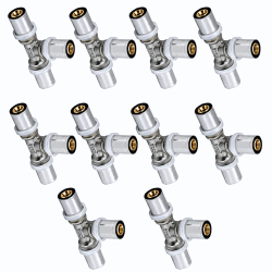 Lot de 10 Té égal Diamètre 16 multicouche profil TH-H-U-B-F à sertir RBM Lot de 10 Té égal Diamètre 16 multicouche profil TH-H-U-B-F à sertir RBM