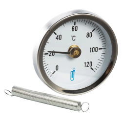 Thermomètre applique à ressort pour tubes Thermador TR