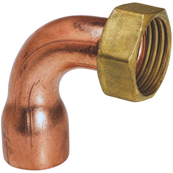 Raccord 2 Pièces Coudé Laiton Thermador NF