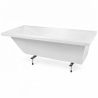 Pack baignoire rectangulaire 150 x 70 cm CALOS 2.0 Novellini avec pieds + repose tête + vidage